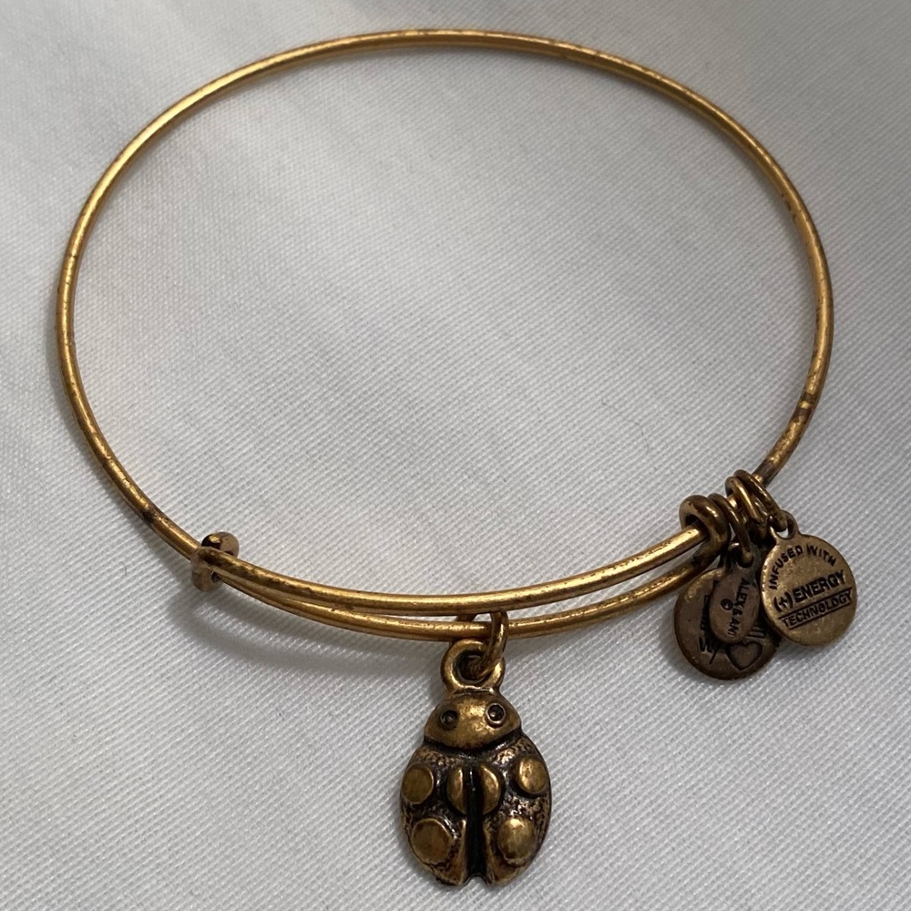Alex and Ani Gold Ladybug Bangle